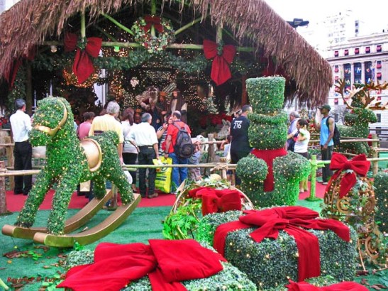 Presépio no Viaduto do Chá, Anhangabaú, São Paulo