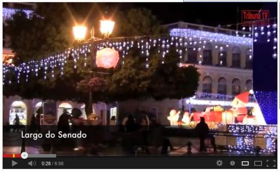 Imagem do vídeo do Jornal Tribuna de Macau