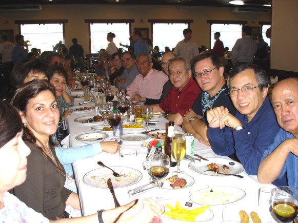 No dia anterior participou de um churrasco