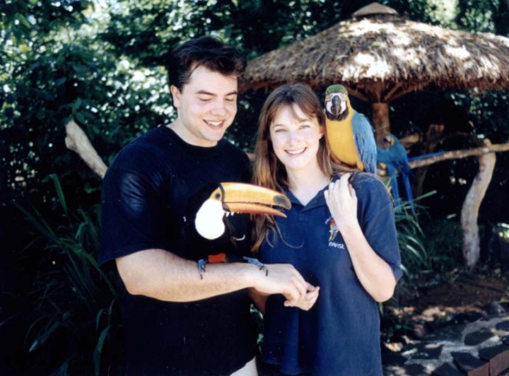 o convívio com as aves (foto do site do parque)