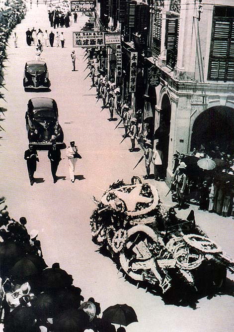 O funeral de Artur Tmagnini Barbosa: uma enorme manifestação de pesar pelo desaparecimento do tri-Governador . em 10 de Julho de 1940
