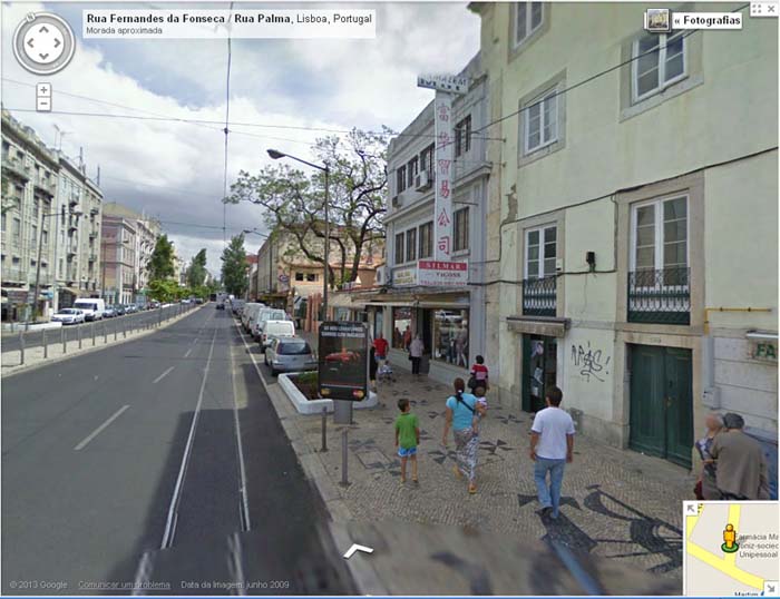 Foto 10 – Mercearias de «lap cheong» em Lisboa, na Rua da Palma (foto Google-2009)