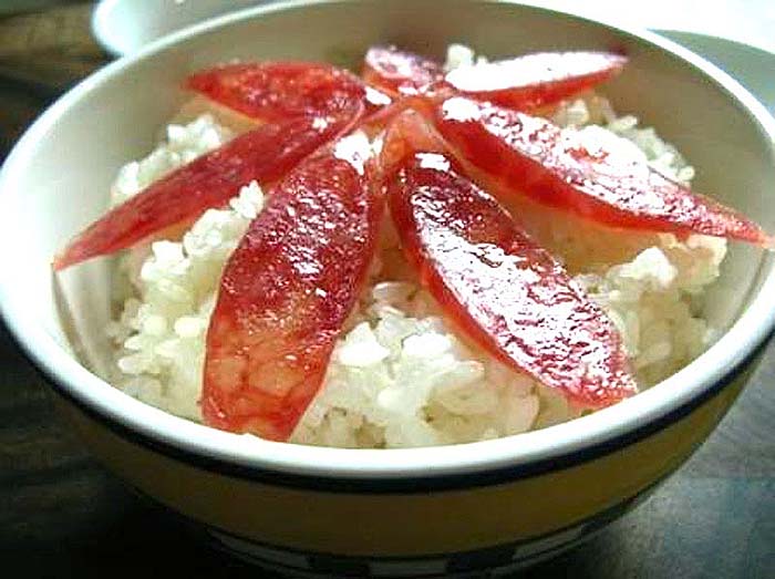 Foto 12 – O fabuloso «lap cheong fan» caseiro de Macau! Ficaram os leitores com «água na boca»?