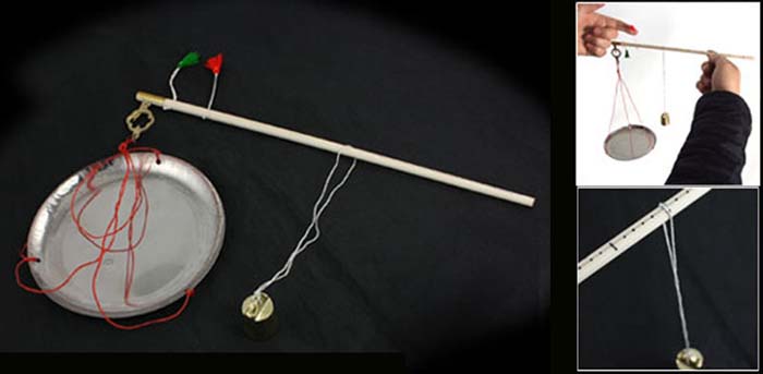 Foto 5 – Balança tradicional chinesa, com o prato, régua e contrapeso