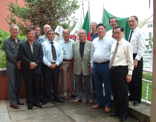 Frente/da sua esquerda - Lourenço Rosário, Luís Machado, Vitor Serra, Henrique Senna Fernandes, José M.Rodrigues, Sebastião Rosa.Atrás/da sua esquerda - Rogério Luz, António Estácio, Júlio Branco, Francisco Rodrigues e José Achiam.