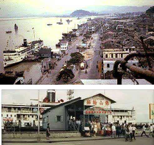 5- A Ponte n.o20, em 60s, vendo-se o «Fat Shan» atracado. No local existe hoje o Hotel Sofitel Macau