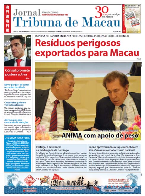 A última edição em papel enviada por e-mail era de 28/03/2013