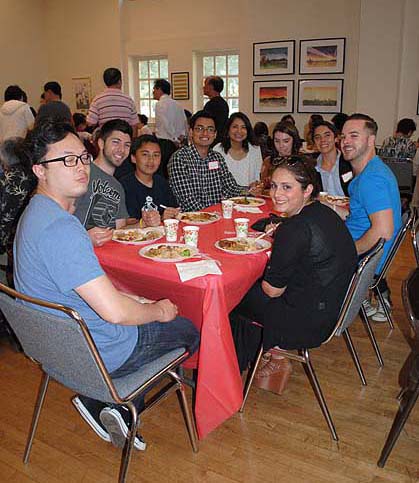 jovens marcaram presença