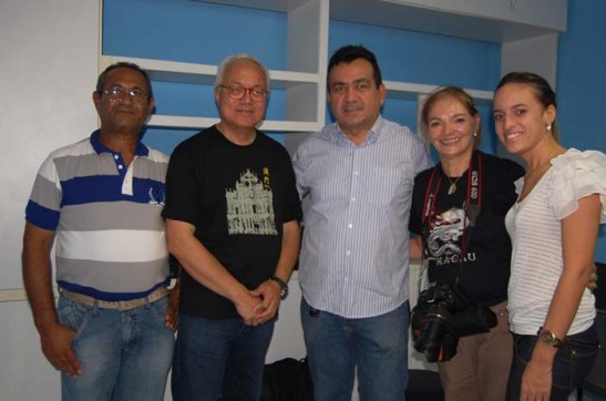 da esquerda: Fernando Viana, Rogério, Arafran (Peter) Lima, Mia Luz e Sâmya Loraine