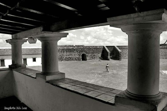 vista da varanda no andar superior da Casa de Comando