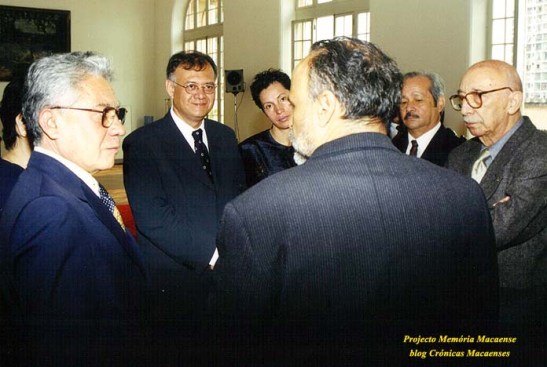 Vereador Edivaldo Estima tendo ao lado Sales Marques conversa com políticos de São Paulo