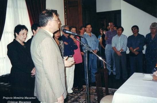 Sales Marques no seu discurso de agradecimento pela receptividade