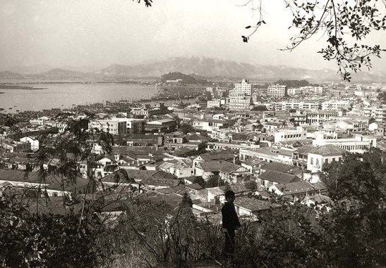 Macau 1950 - vista da Colina da Penha