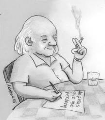 Caricatura de André Koehne (Wikipedia)