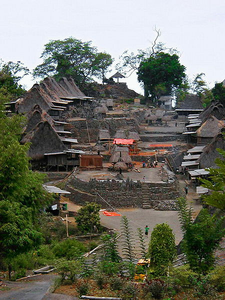 Imagem de Wikimedia Commons - Flores Bena traditional village.jpg