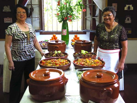 Duas das diversas colaboradoras: Natércia e Terezinha
