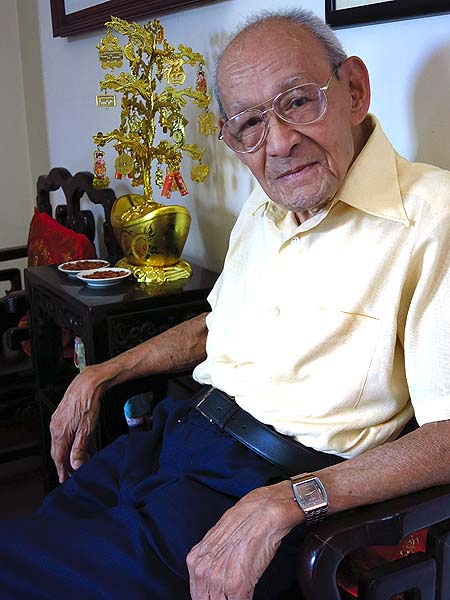 Ruy de Senna Fernandes com seus 95 anos esbanjava vitalidade, disposição e boa conversa, de dar inveja.