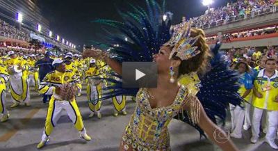 Imagem do vídeo divulgado na página da G1 da Globo. Clicar na imagem para acessá-la e ver 6 vídeos resumidos do desfile em alta definição