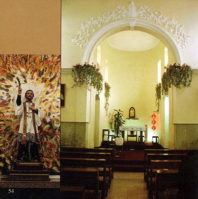 A Igreja de São Francisco Xavier na Ilha da Taipa, em Macau (imagem do livreto da Catholic Lay Association of Macao)