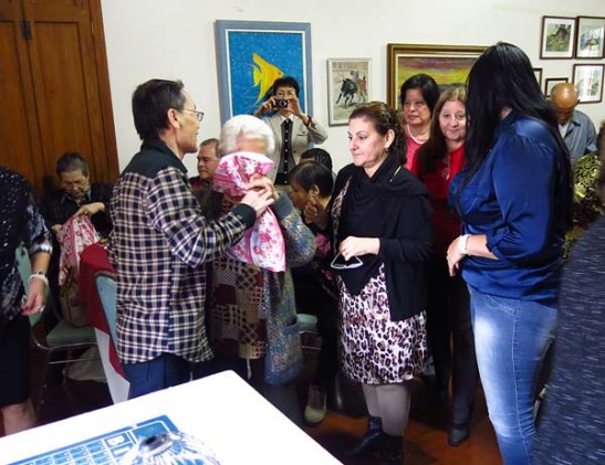As mães foram presenteadas por Frederico António