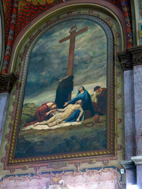 "A Piedade" ou descimento de Cristo da cruz. Tela de Benedito Calixto