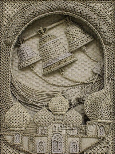 Vladimir Denshchikov artista ucraniano tela em nó linho (07)