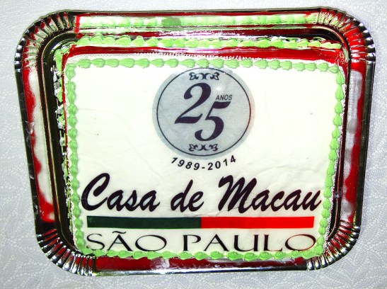 O bolo das Bodas de Prata