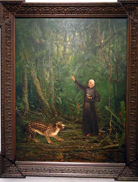 Tela de Benedito Calixto, de 1893, retrata Padre José de Anchieta