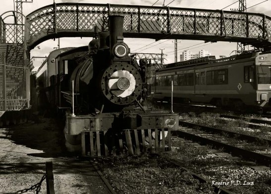 O antigo trem Maria Fumaça, em São Paulo.