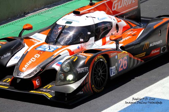 Na categoria LMP2 esta Ligier JS P2 Nissan foi a 1ª classificada