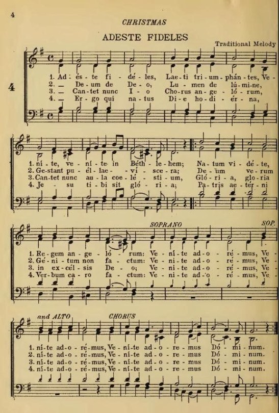 Adeste Fidelis letras