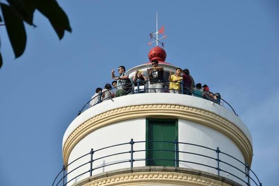 O interior do Farol aberto por tempo determinado para visitação pública em Julho de 2015. Foto de M.V. Baílio
