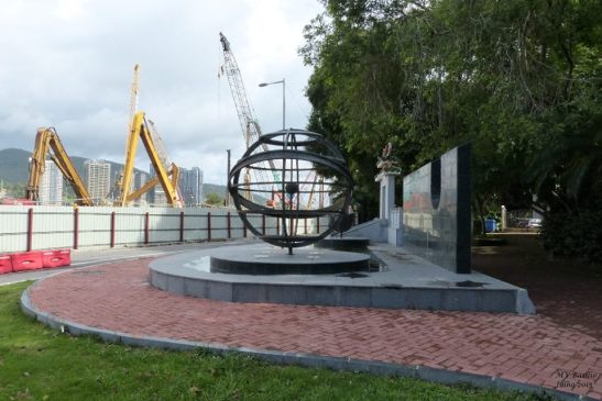 Macau Pousada de Sao Tiago.Monumento Diaspora Macaense.foto MV Basilio 256