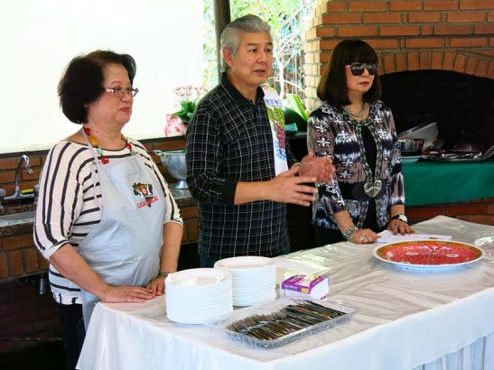 Da direita: Yolanda, Rolando e Natércia 