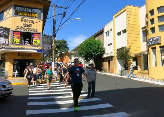 A chegada em Monte Sião