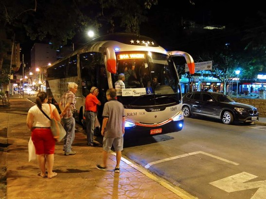 Hora de voltar para o hotel e jantar
