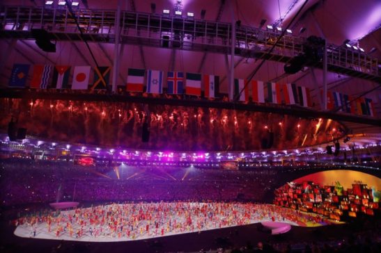 Rio de Janeiro - Cerimônia de abertura dos Jogos Olímpicos Rio 2016 no Estádio do Maracanã. (Fernando Frazão/Agência Brasil)