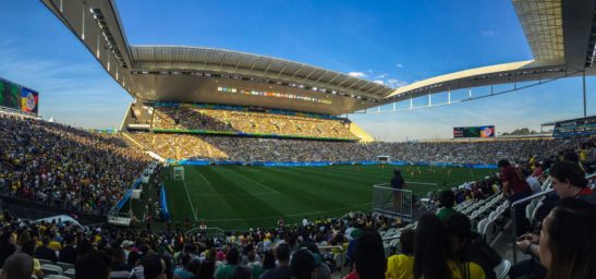 São Paulo- SP- Brasil- 06/08/2016- Olimpíadas Rio 2016- Partida de futebol feminino entre Canadá x Zimbábue, na Arena Corinthians. Foto; Paulo Pinto/ Fotos Públicas/Fotos Públicas