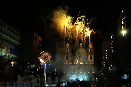 05/08/2016- Rio de Janeirto- RJ- Brasil- Acendimento da Pira Olímpica na Igreja da Candelária. Foto: Ivo Lima/ ME/Fotos Públicas