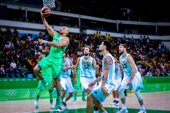13/08/2016- Rio de Janeiro- RJ, Brasil- Jogos Olímpicos Rio 2016: Brasil contra a Argentina, na Arena Carioca 1. Foto: ME/ Rio2016