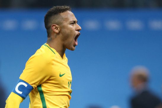13/08/2016- São Paulo- SP, Brasil- Jogos Olímpicos Rio 2016: Futebol masculino- Seleção brasileira contra a colombiana, na Arena Corinthians. Foto: Lucas Figueiredo/ MoWa Press/ via CBF