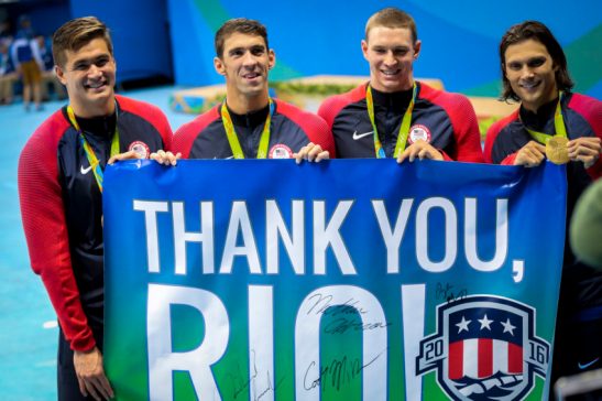 Olimpiadas Rio2016.14.08.16 Natacao 4x100 medley Foto Brasil2016. ME.Fotos Publicas